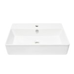 Závěsné umyvadlo VitrA Nuo 60x44 cm otvor pro baterii uprostřed 7432-003-0001 7432-003-0001
