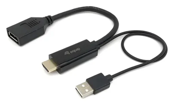 Equip HDMI › DisplayPort / Adaptérový kabel / 4K / 60 Hz / 0,15 m / černý (119039)