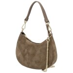 Stylová dámská kožená kabelka na rameno Kilix, taupes
