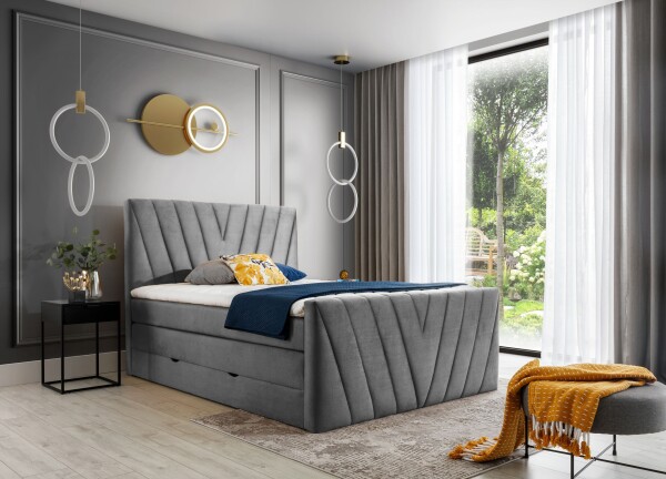 Boxspring Candice Rozměr: 140 x 200 cm, látka: Nube 4
