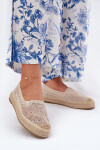 Dámské espadrilky 17392 béžové - Vincenza 38