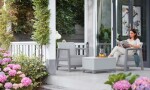 KETER SCANDI LINEA BALCONY - Ash grey/Storm grey