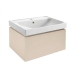 Koupelnová skříňka s umyvadlem SAT Feel 60x30x46 cm pískově béžová mat SATFEEL60BEU5 SATFEEL60BEU5