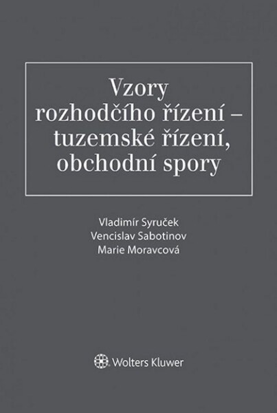 Vzory rozhodčího řízení řízení