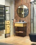 Zrcadlo Naturel B-Way 60x60 cm černá ZBWKU60C ZBWKU60C