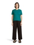 Dámské merino triko s krátkým rukávem ICEBREAKER Wmns 150 Tech Lite III SS Crop Tee, Tidal Teal velikost: M