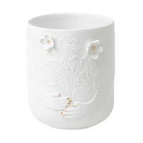 Räder Porcelánový svícen na čajovou svíčku Bouquet, bílá barva, porcelán