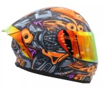 Integrální helma Xrc Robotto orange - M / šedá