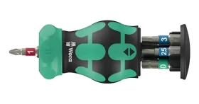 WERA Bicycle Set 5 / Sada bitů pro jízdní kola / 7 dílů / nerezová ocel / magnetický držák (5004186001)