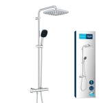 GROHE - Vitalio Comfort Sprchový set s termostatem, 25x25 cm, 2 proudy, chrom 26696001