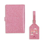 Konges Sløjd Set na cestovní doklady pro děti Unicorn Stars, růžová barva