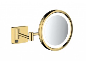 HANSGROHE - AddStoris Kosmetické nástěnné zrcátko s LED osvětlením, leštěný vzhled zlata 41790990
