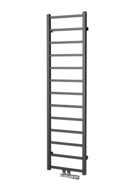Radiátor kombinovaný Isan Fresh 150x40 cm středové připojení černý samet DFRE15000400CSMS DFRE15000400CSMS