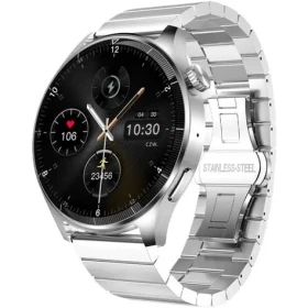 Forever Grand 2 SW-710 stříbrné / Chytré hodinky / 1.45" / IPS / 412×412 px / Bluetooth 5.0 / Android. iOS (GSM180215)