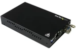 StarTech Gigabitový mediakonvertor černá / Mediakonvertor / optika - RJ-45 / dosah 10 km / bez PoE (ET91000SM10)