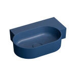 OMNIRES - OVO M+ umyvadlo na desku/závěsné - pravé, 55 x 38 cm, midnight blue mat; OVO555UWPMB
