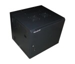 XtendLan 19" dvoudílný nástěnný rozvaděč 9U 600x550, nosnost 60 kg, plné dveře, svařovaný,černý EDF_10102679