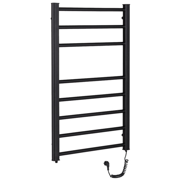 CERANO - Elektrický sušák ručníků Domenico - 128 W - černá matná - 860x550 mm LIV-ER-8-55