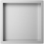 CERANO - Zápustná polička/nika s okrajem do obkladu - nerezová - 30x30x10 CER-8050BD80250
