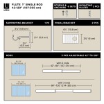 Stříbrná roztažitelná garnýž 107-305 cm Umbra FLUTE
