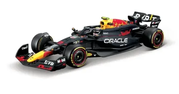 Bburago RACE Formule F1 v dekorativním boxu - Oracle Red Bull Racing RB20 (2024) #11 Peréz