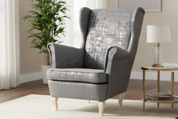 Křeslo Bresso - látka Mafera látka: Mafera 35 - šedá