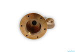 Vagnerpool Hugo Lahme průchod stěnou 1½“ int. pro hydromasážní trysku – hloubka 240 mm, napojení 1“ int. a ½“ int.