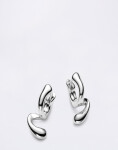 Maria Black Coily Huggie Silver PAIR Silver