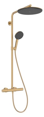 HANSGROHE - Raindance Alive S Puro Sprchový set s termostatem, průměr 30 cm, 3 proudy, EcoSmart+, kartáčovaný bronz 24594140