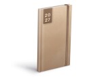 Týdenní diář 2027 MFP 90x170mm T806 Lamino s gumkou minimalistický přírodní