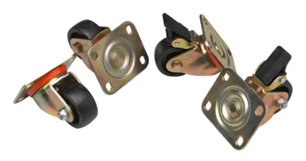Equip Kolečka pro rack Basic/DF černá / Kolečka / otočná / výška 75 mm / sada 4 ks (EZW-2)