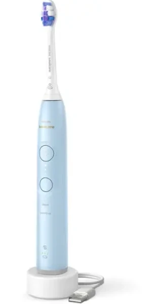 Philips Sonicare 6100 HX7406/01 modrá / Sonický elektrický zubní kartáček / 62.000 pulsů / 2 režimy / 1 hlavice (HX7406/01)