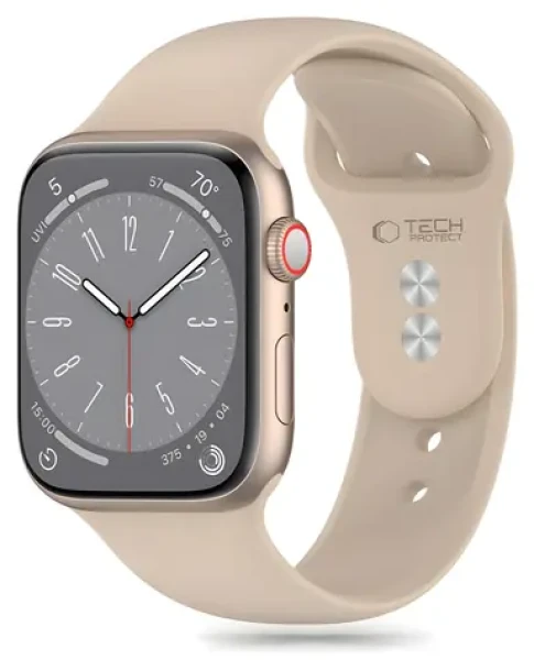 Tech-Protect Silicone Strap pro Apple Watch 38/40/41 mm hnědá / Řemínek / Silikonový / Pro Apple Watch 4/5/6/7/8/9/SE