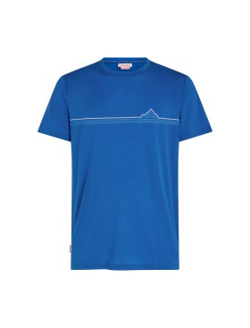 ICEBREAKER Mens Merino 150 Tech Lite SS Tee Range Stripes, Lazurite velikost: XXL