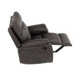 TV a relaxační křeslo s manuálním ovládáním, potah coffee látka v dekoru vintage