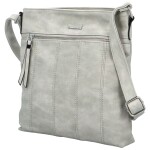 Stylová koženková crossbody kabelka Gelicia, šedá
