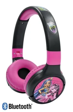 Lexibook Monster High / Dětská bluetooth sluchátka / Skládací / Bluetooth 5.0 / Limit hlasitosti 85dB (HPBT010MH)