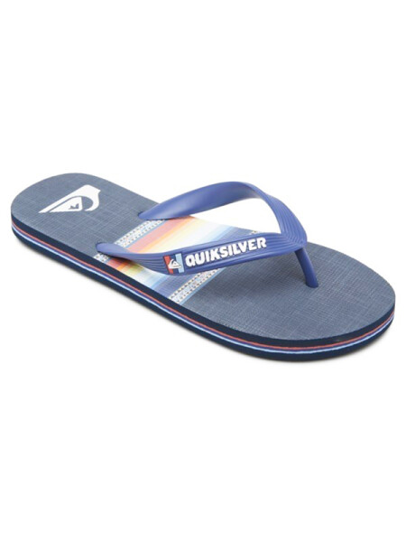 Quiksilver MOLOKAI ART BLUE/BLUE/BLACK dětské žabky