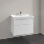 VILLEROY & BOCH - Collaro Umyvadlová skříňka, 754x546x444 mm, 2 zásuvky, Glossy White C01000DH