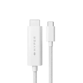 Hyper Kabel 4K USB-C (M) - HDMI (M) 2.5 m bílá (HY-HD6007WHGL)