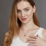 Luxusní stříbrné náušnice MECHOVÝ ACHÁT - stříbro 925/1000, Zlatá