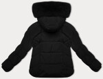 Černá bunda typu puffer pro přechodné období J Style (16M9179-392) odstíny černé L (40)