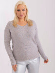 Sweter PM SW PM1020.12P szary Velikost: