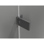 MEXEN/S - Lunar-F skládací sprchové dveře levé 80 cm, transparent, grafit metal 836-080-000-95-00-L