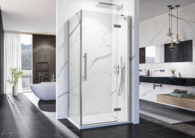 Aquatek Better R13 CHROM Sprchový kout čiré sklo 8mm, 100x80x195cm A152569