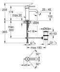 GROHE - Essence New Umyvadlová baterie s výpustí, matná černá 235892431