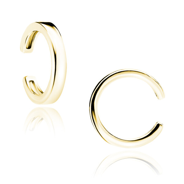 LUNICA Stříbrná záušnice 1ks GOLD 0252