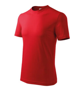 Base tričko unisex červená 3XL