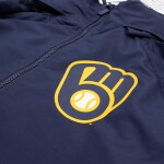 New Era Pánská bunda Milwaukee Brewers MLB Quarter Zip Windbreaker Velikost: 2XL