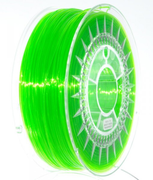 PET-G filament 1,75 mm jasně zelený transparent Devil Design 1 kg